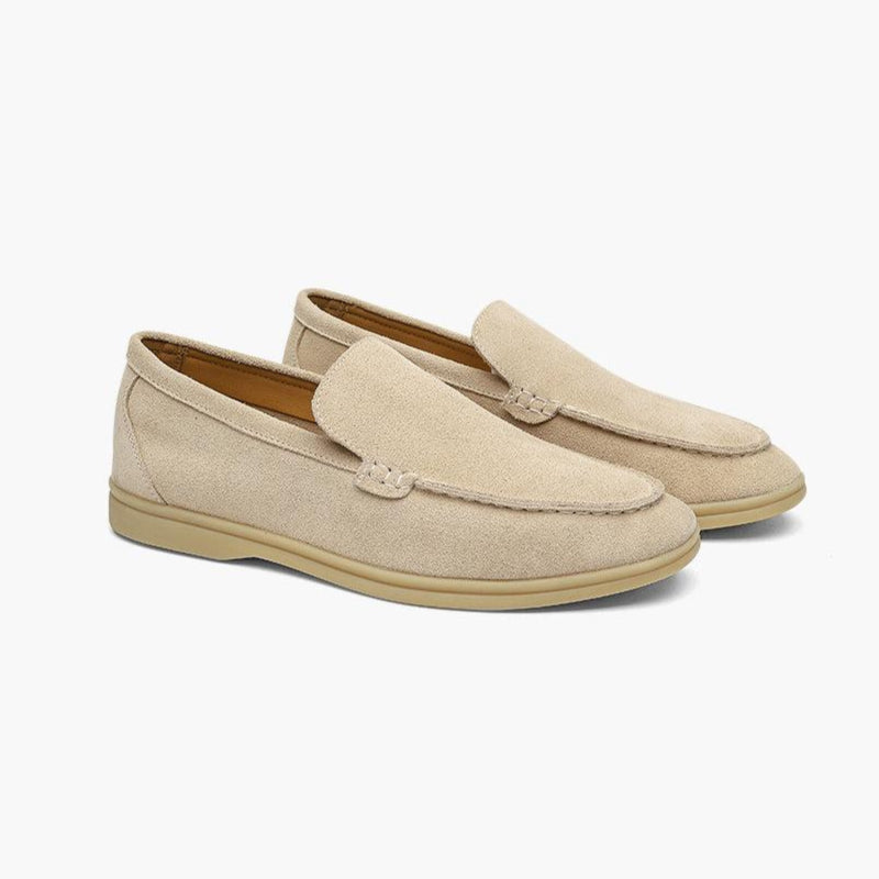 Beige Suede Loafer