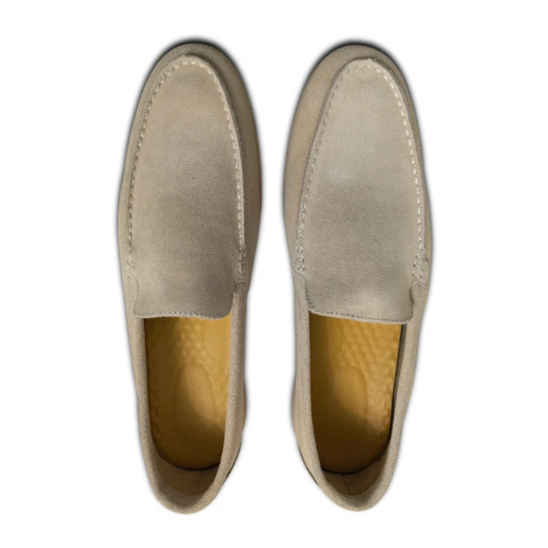 Beige Suede Loafer