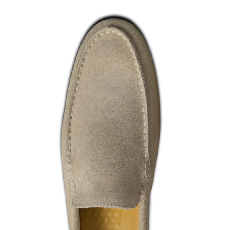 Beige Suede Loafer